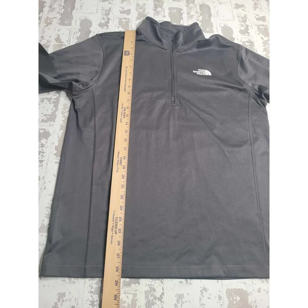 3446 The North Face 1/4 Zip Men's Black‎ Large Pullover